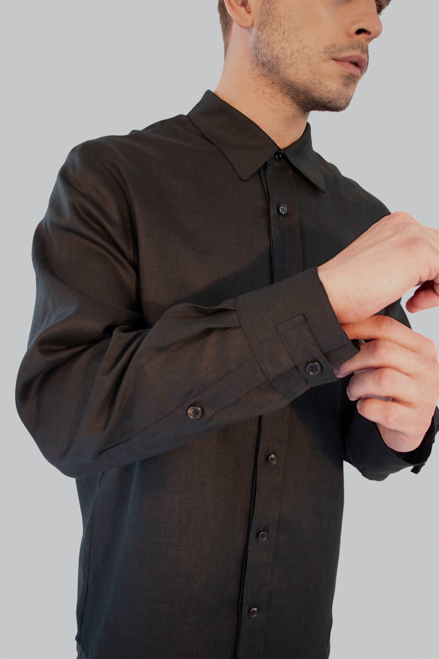 Double Layered Shirt Black