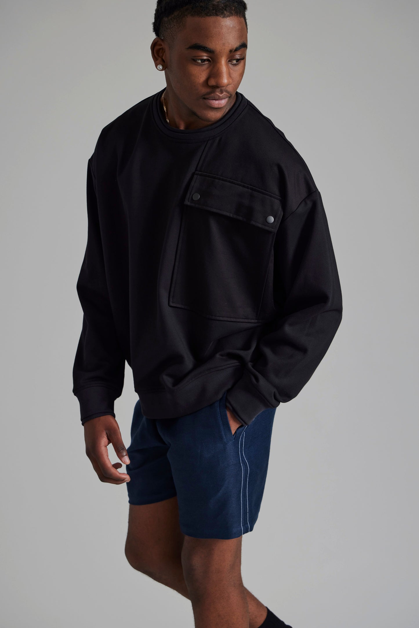 Patch Pocket Sweatshirt