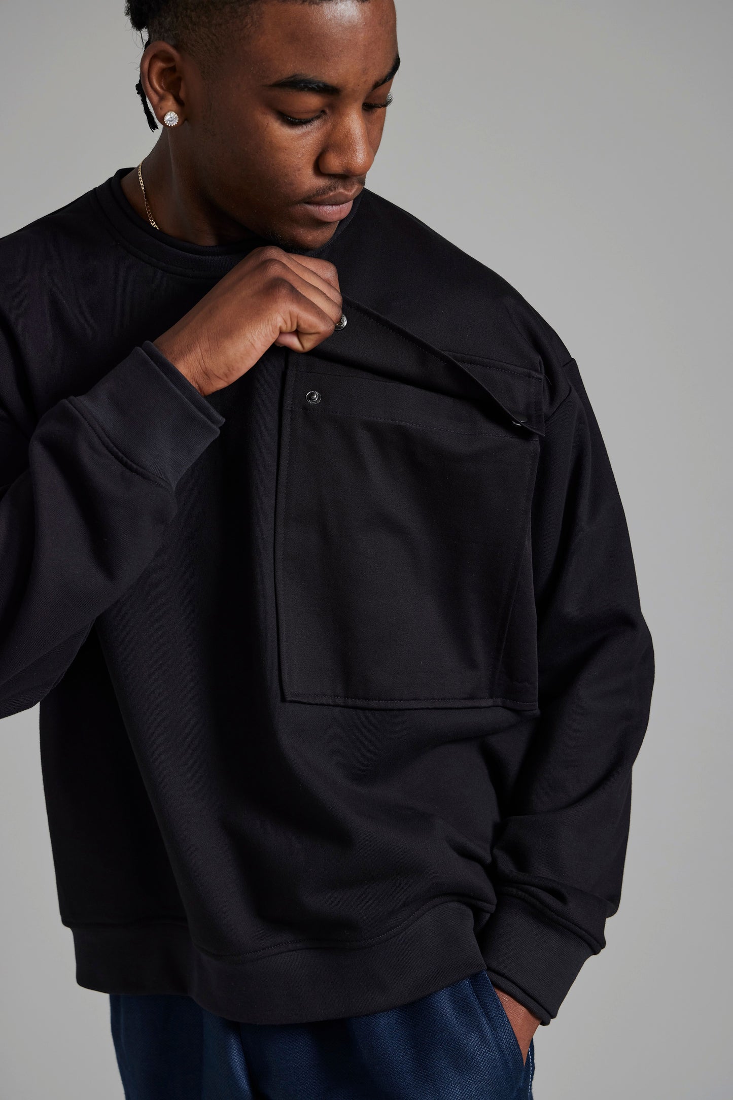 Patch Pocket Sweatshirt