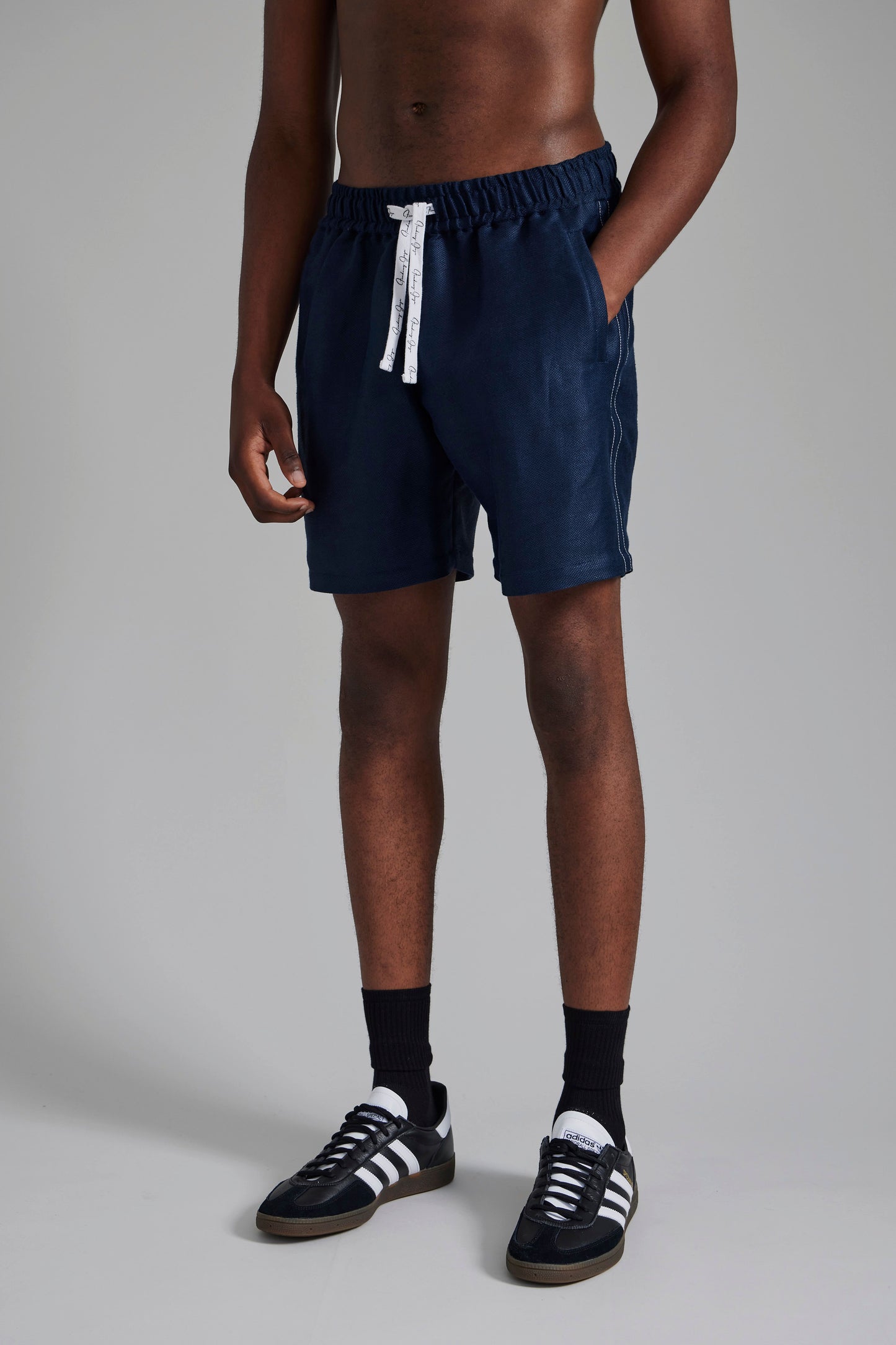Riviera Linen Shorts Cobalt Blue