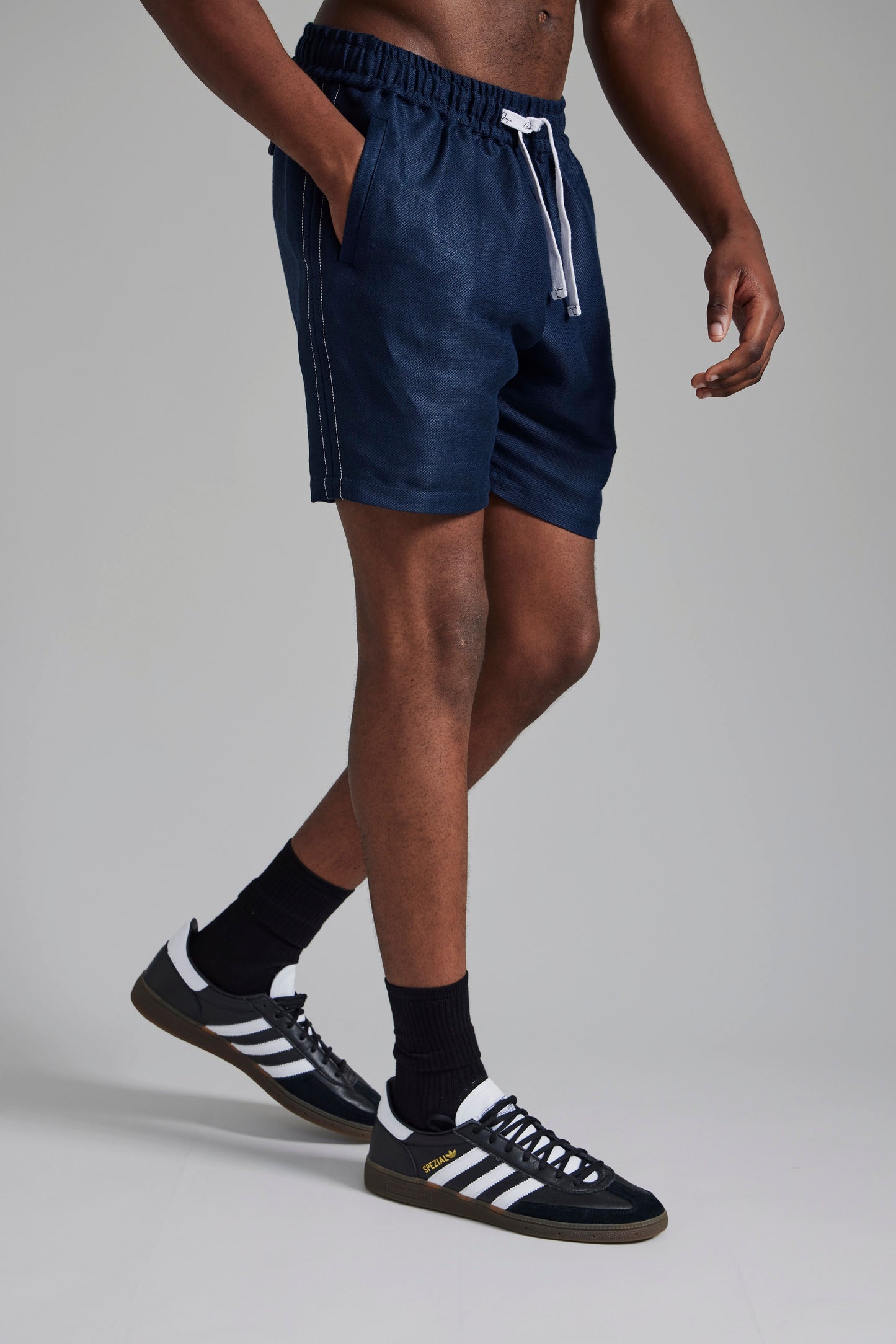 Riviera Linen Shorts Cobalt Blue