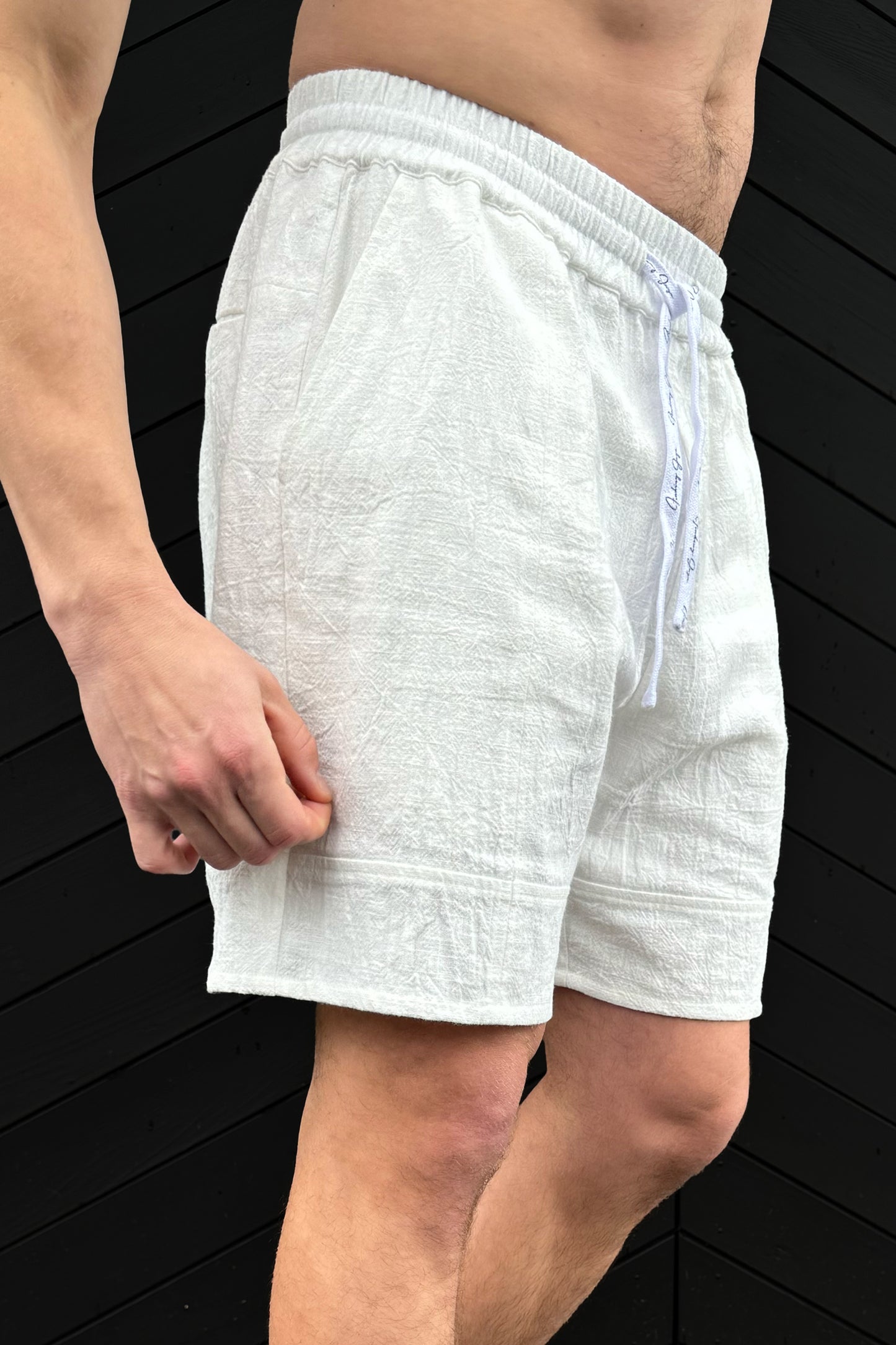 Panel Linen Shorts